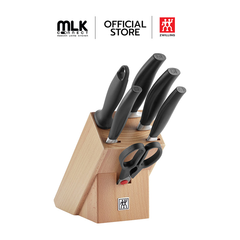 ชุดบล็อกมีด สเตนเลสสตีล 7 ชิ้น ZWILLING รุ่น  FIVE STAR บล็อกสี NATURAL N1026692_0